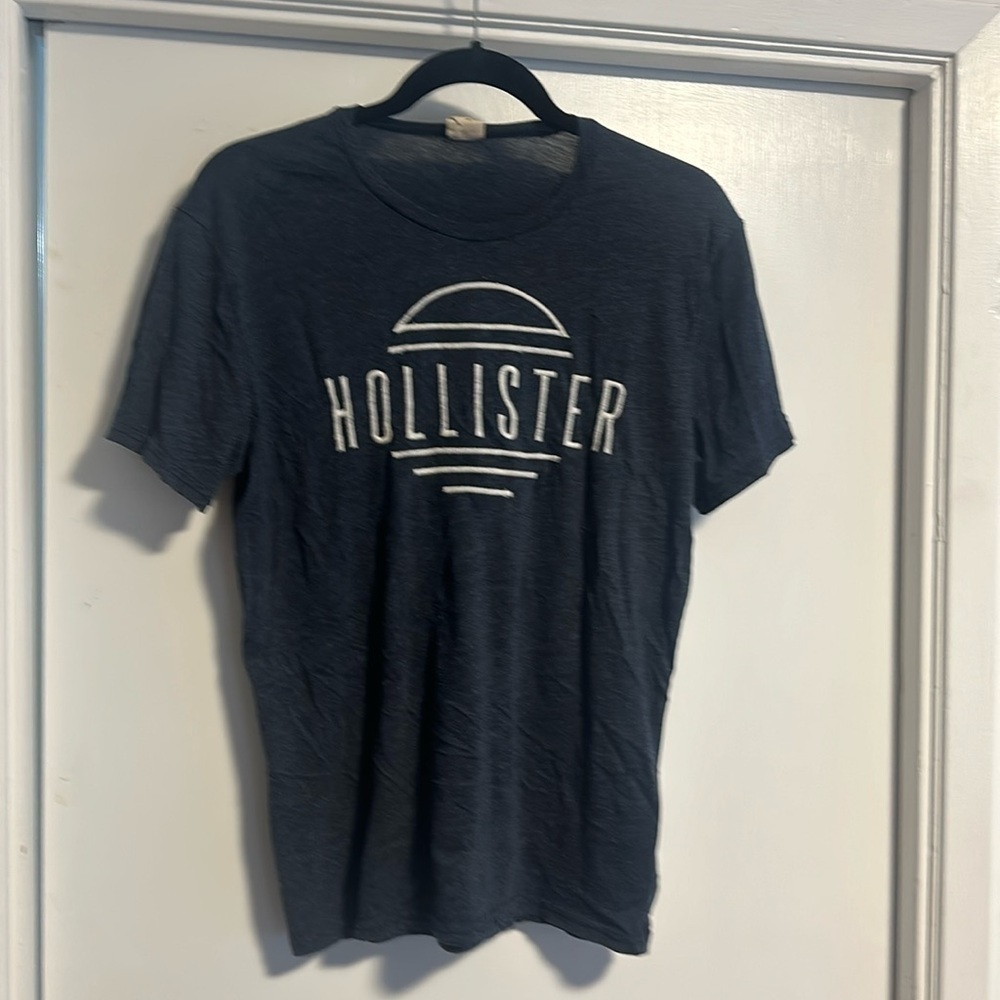 (J) GUC: Hollister T-shirt  with embroidered logo, size M